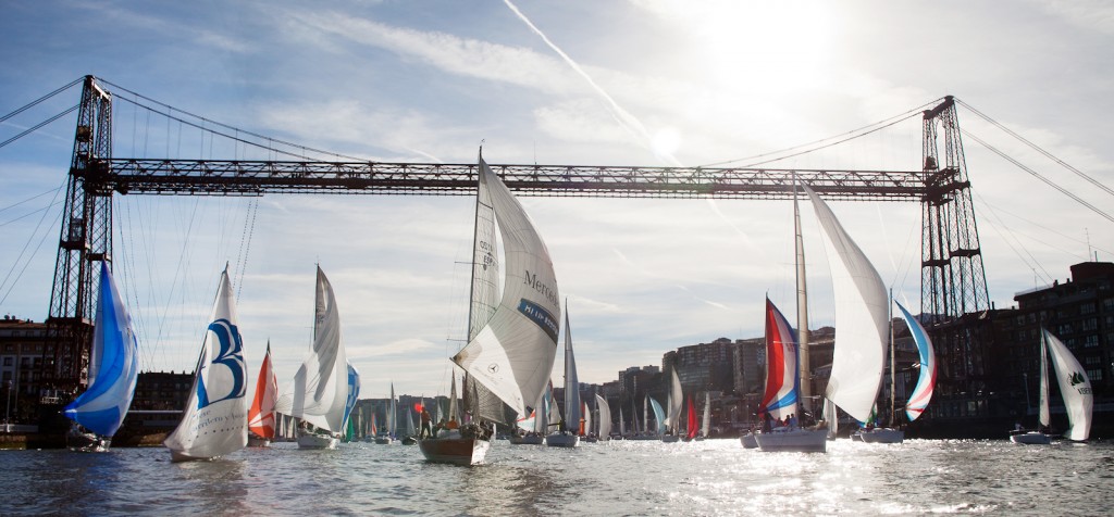 regata gallo abra getxo portugalete puente colgante