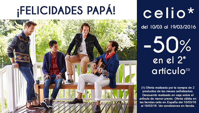 celio oferta día del padre bilbao